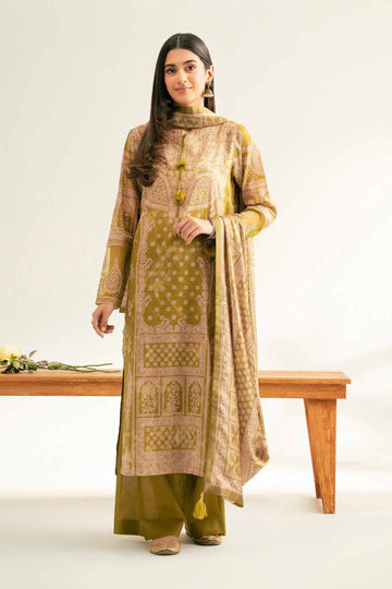 Nishat Linen 3 Piece - Digital Printed Embroidered Suit - 42501843 Online Shopping